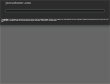 Tablet Screenshot of joecustomer.com